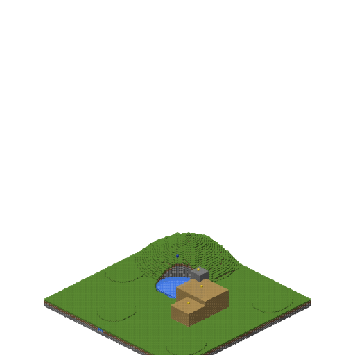 Country House - SKETCH, isometric render