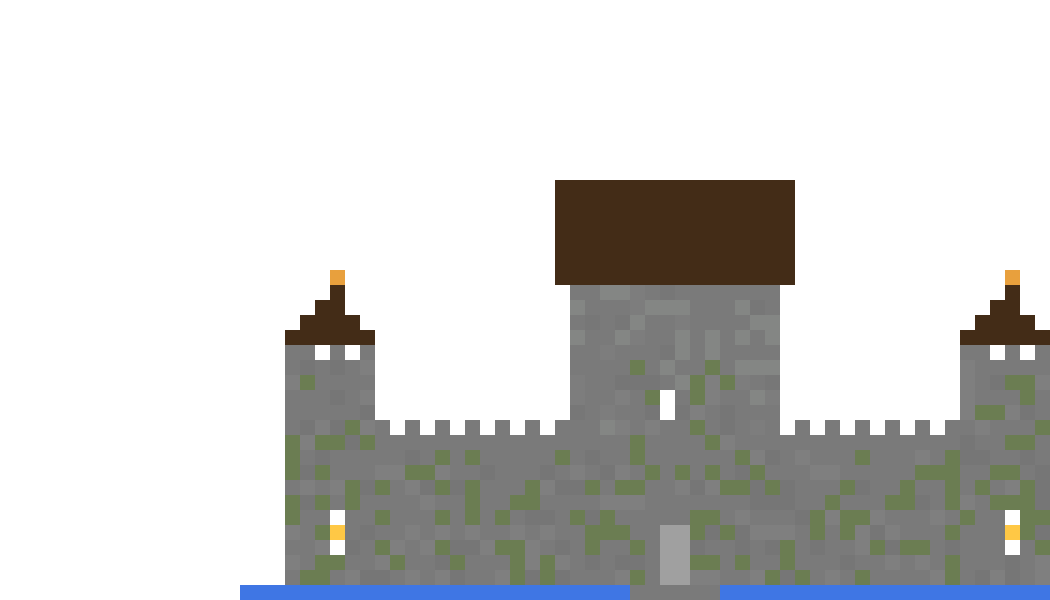 Medieval Castle back view
