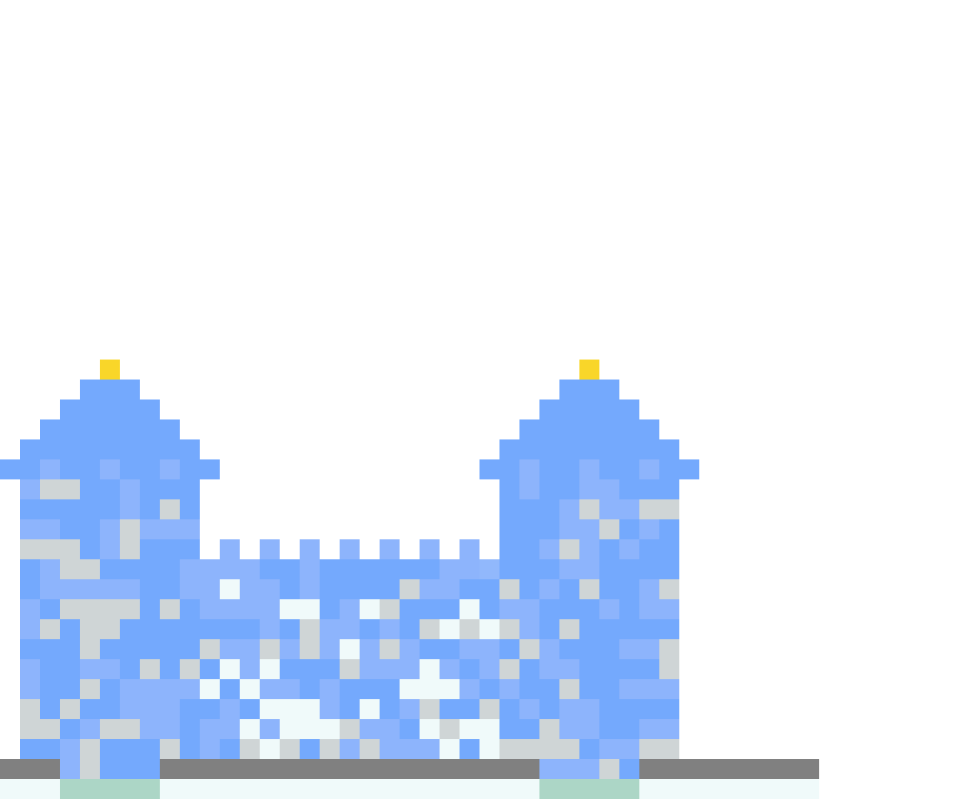 Ice Palace with Frozen Throne Room (Phase 1) front view