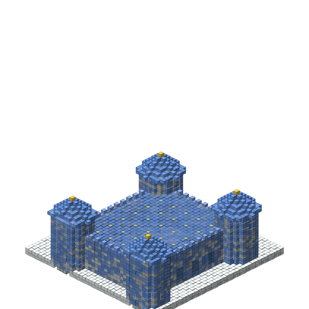 Ice Palace with Frozen Throne Room (Phase 1), isometric render