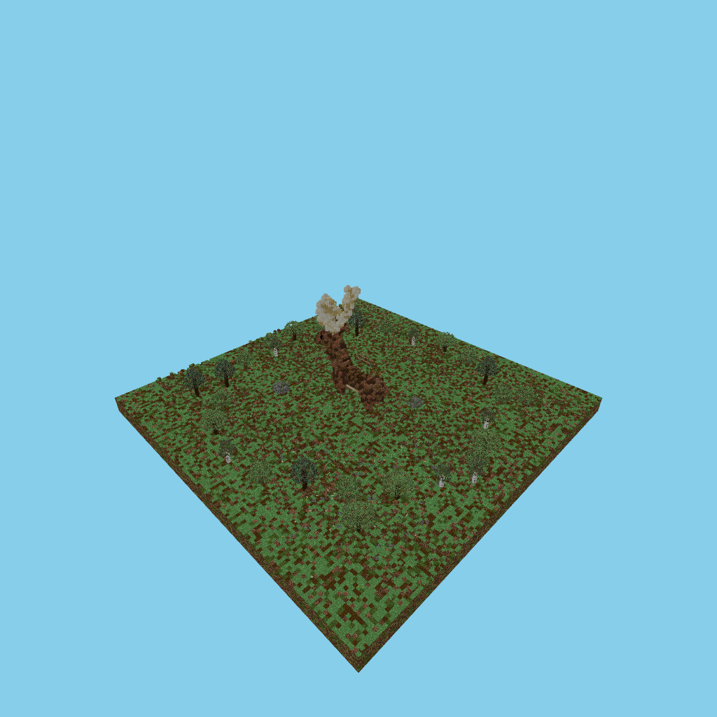Majestic Stag in Forest, isometric render