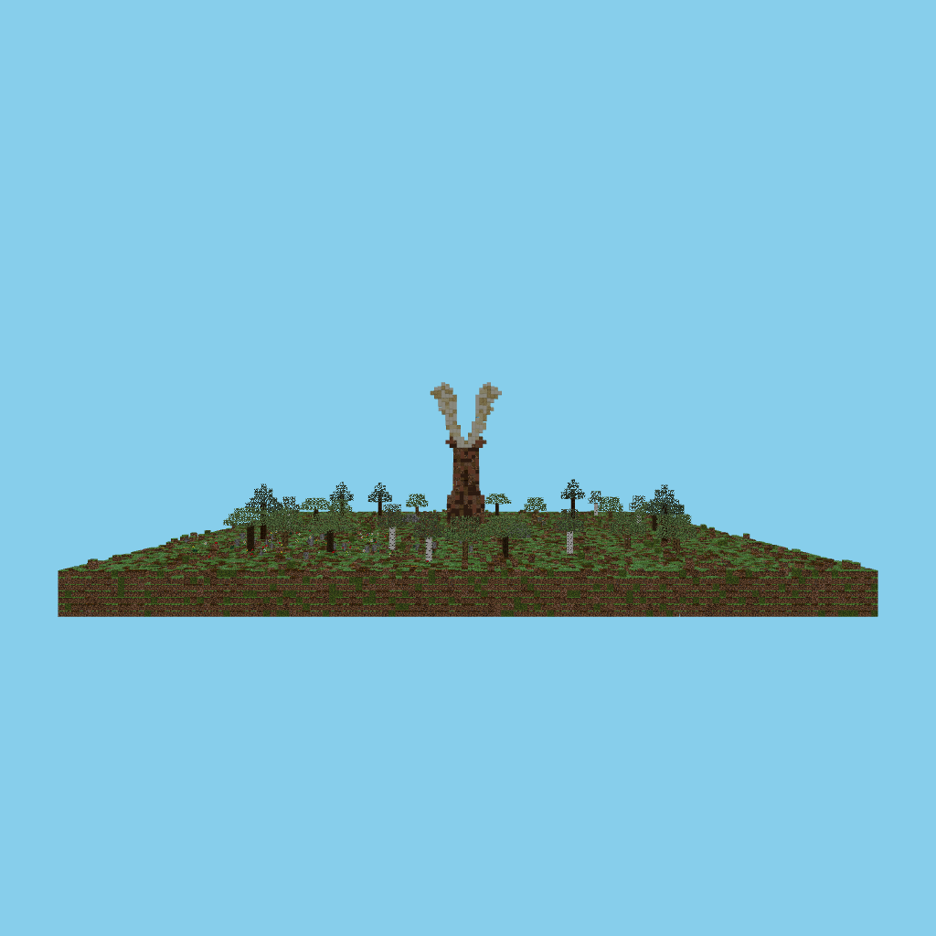 Majestic Stag in Forest side view