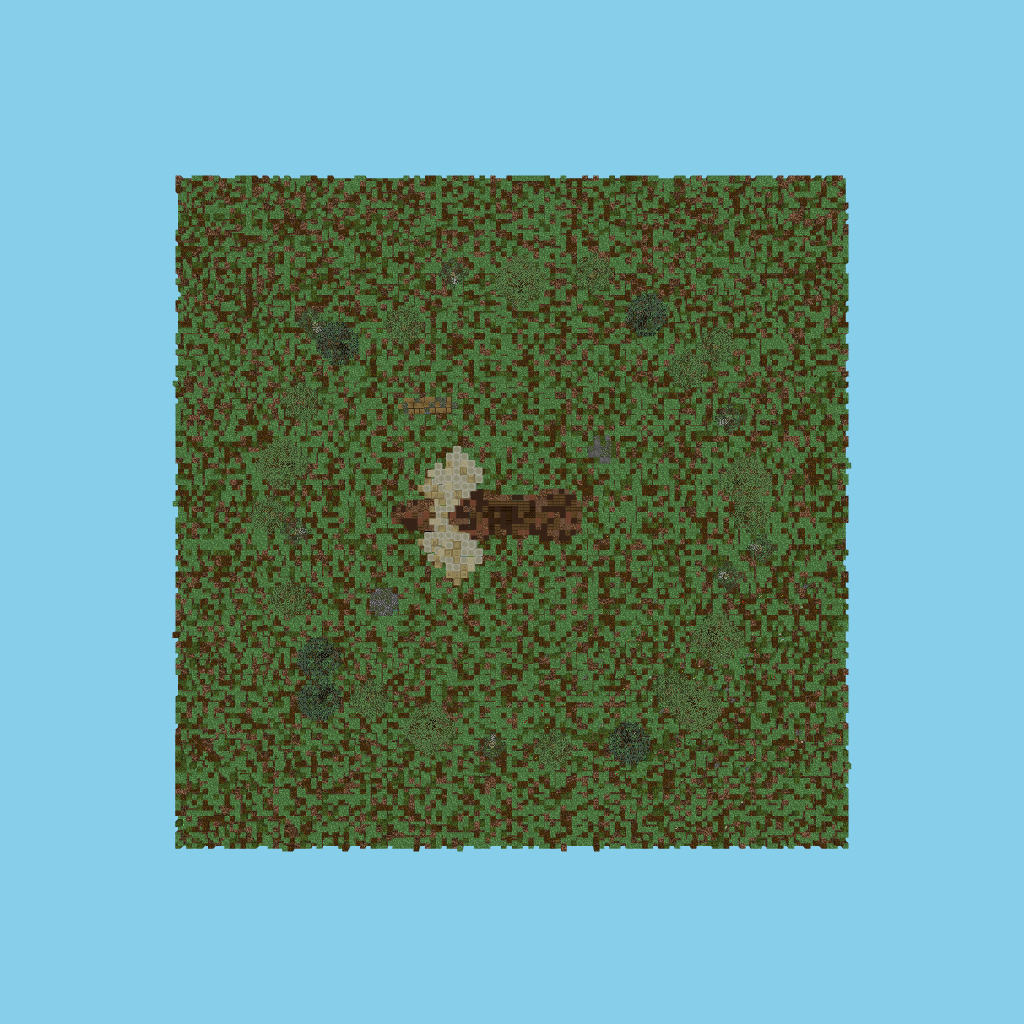 Majestic Stag in Forest top view
