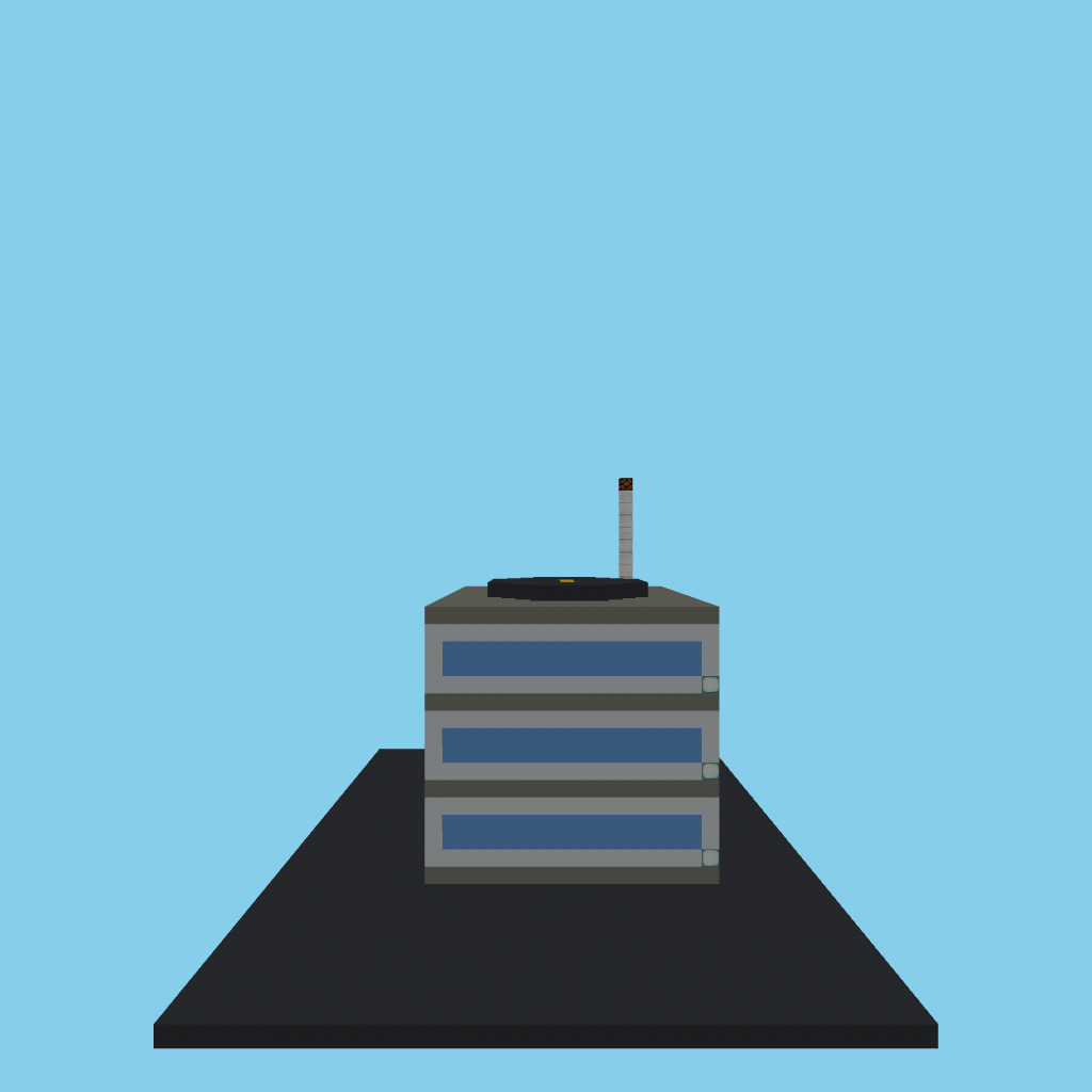 Research Skyscraper (bare) side view