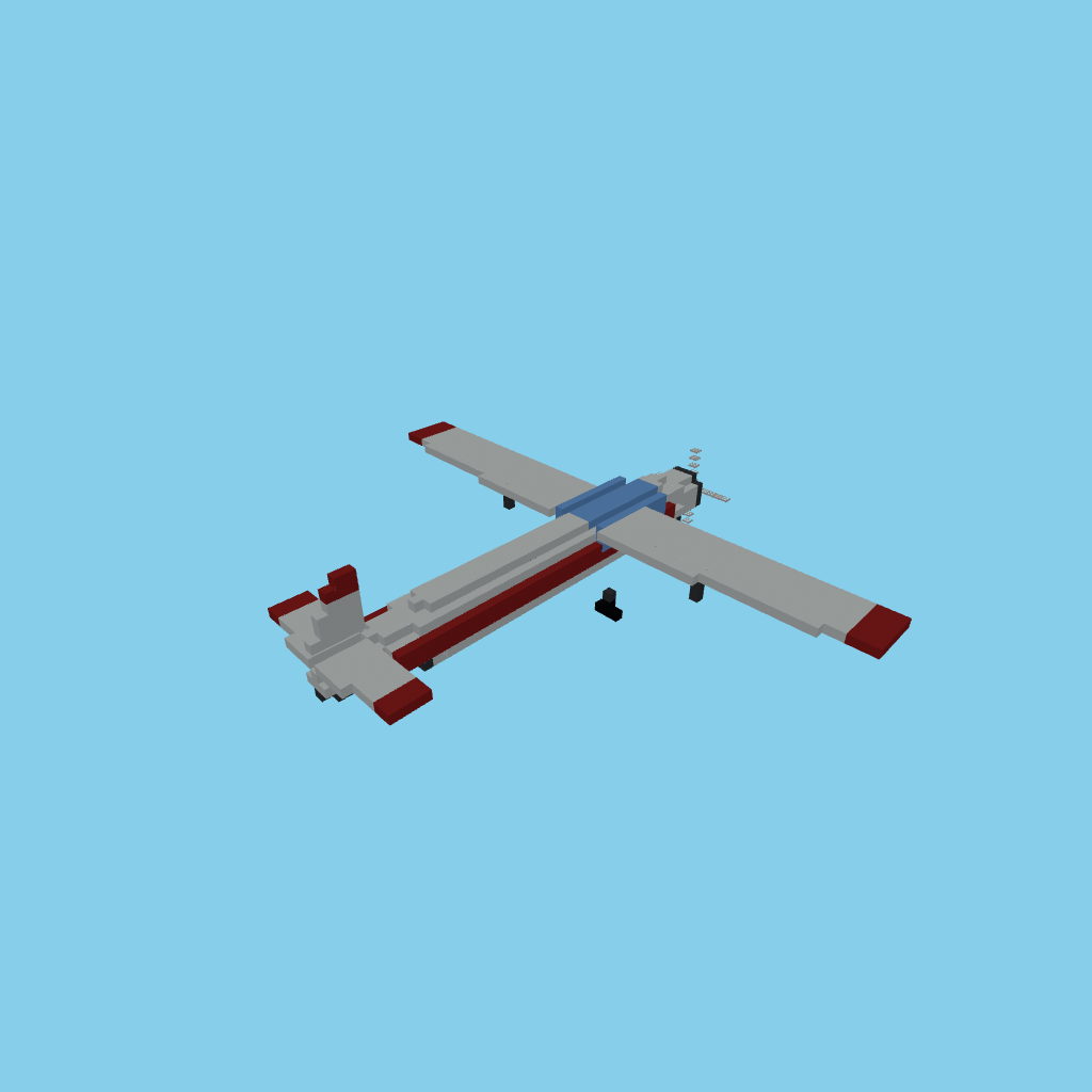 Avioneta (Light Aircraft), isometric render