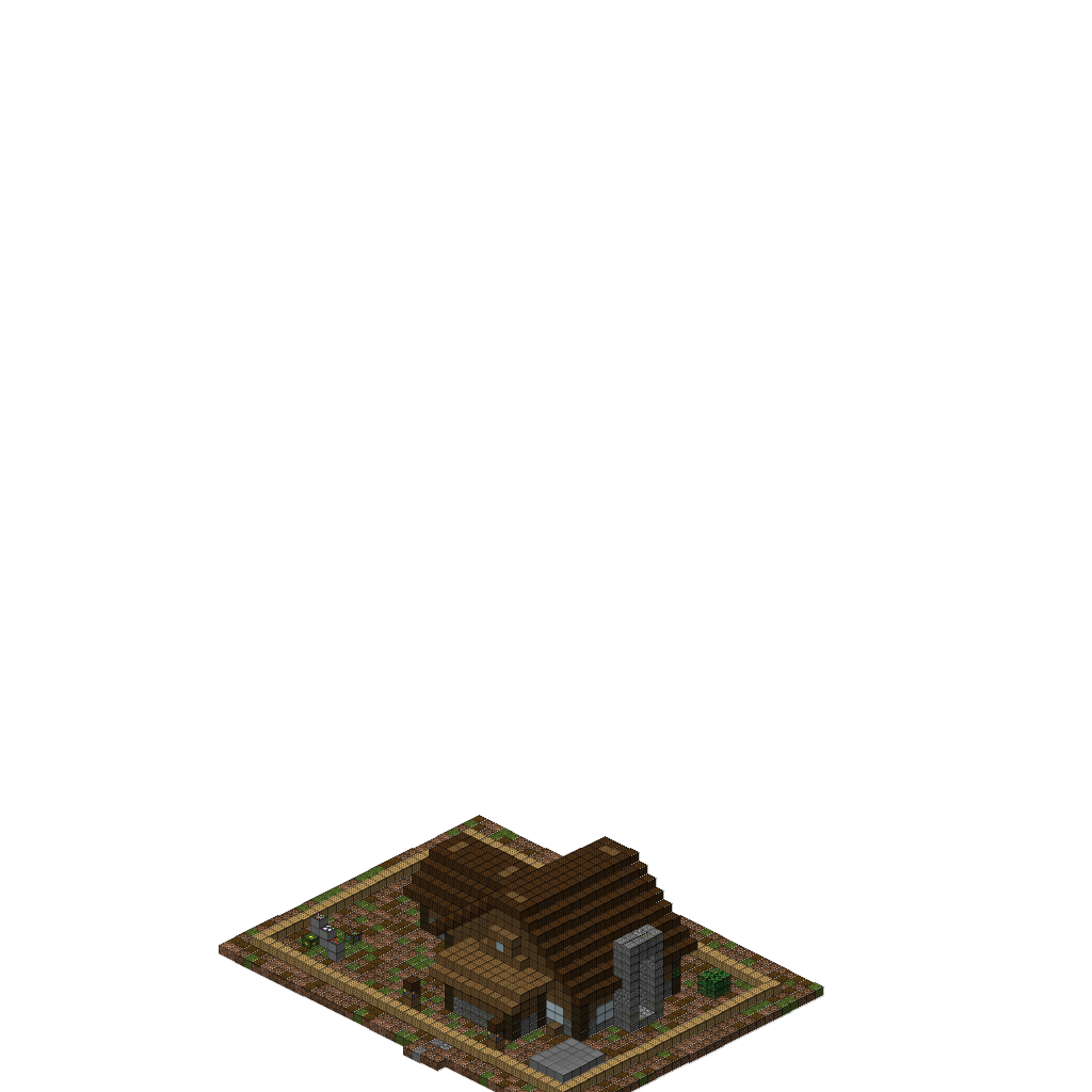 Cozy Medieval Fantasy Cottage C (Phase 1), isometric render