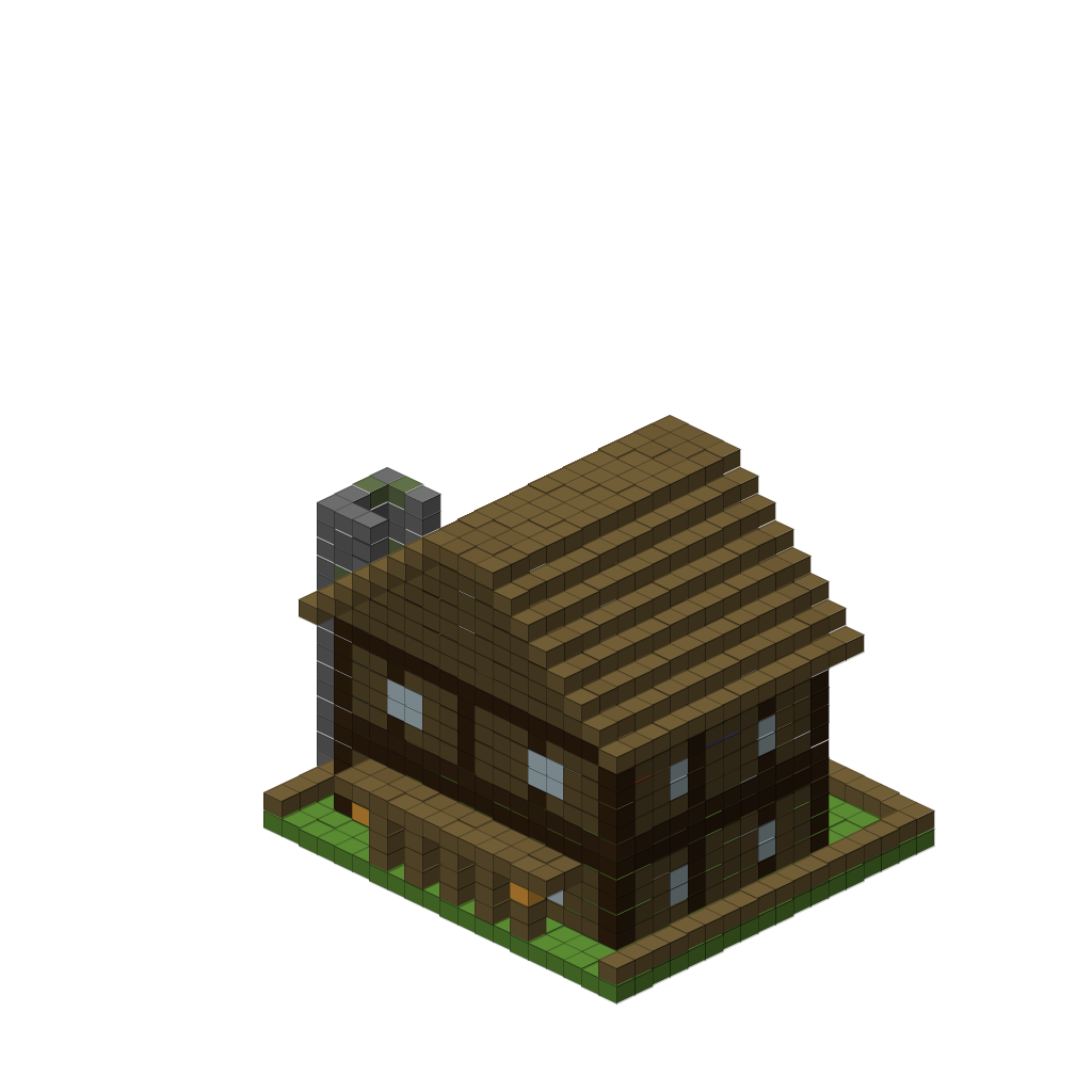 Alpine Mountain Chalet (Phase 1), isometric render