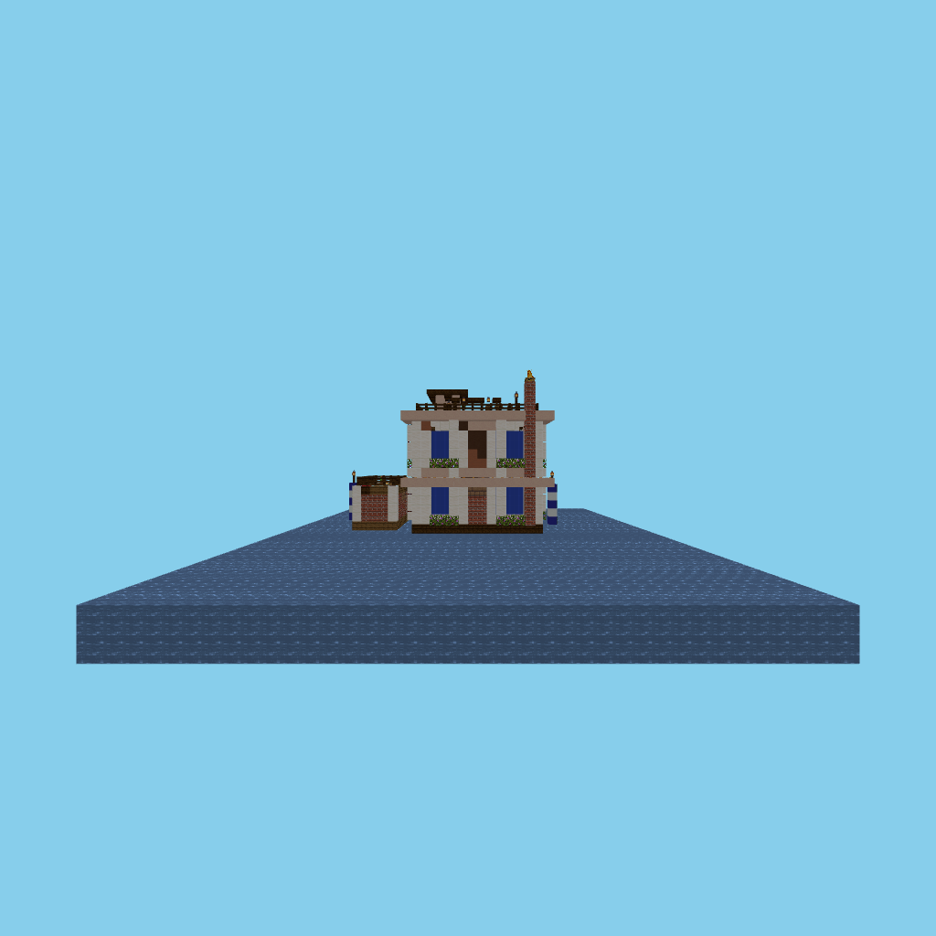 Venetian canal house v1 front view