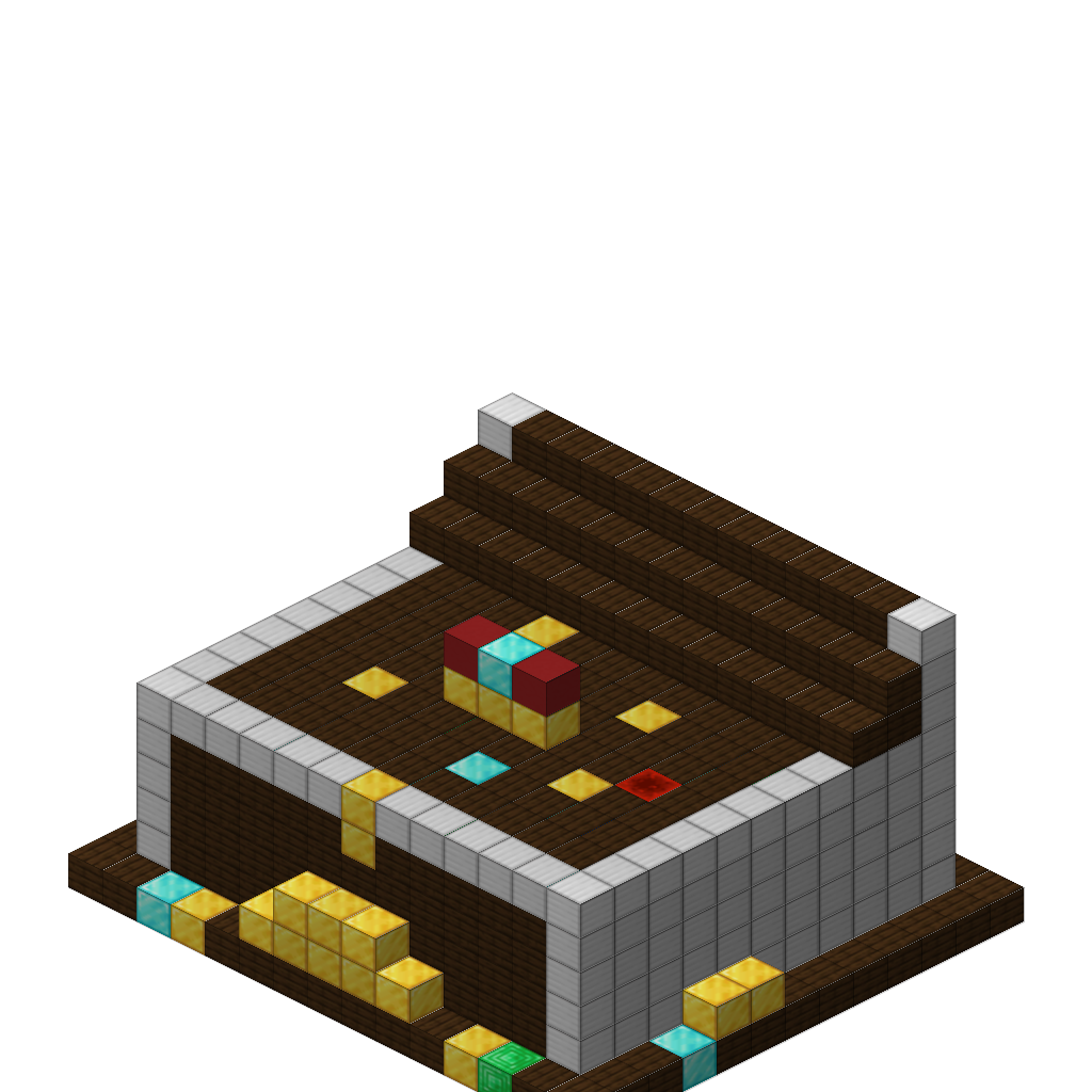 Treasure Chest Overflowing, isometric render