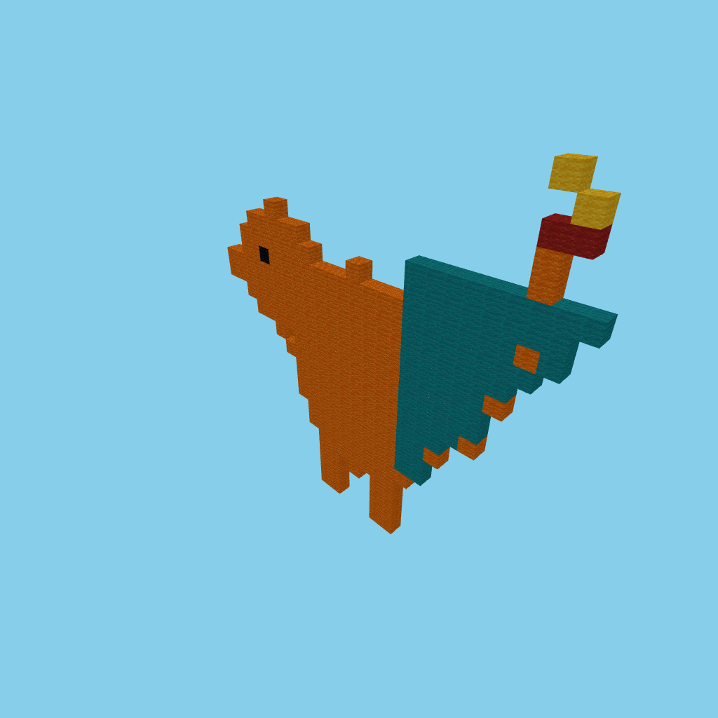 Pixel art Charizard (bare)
