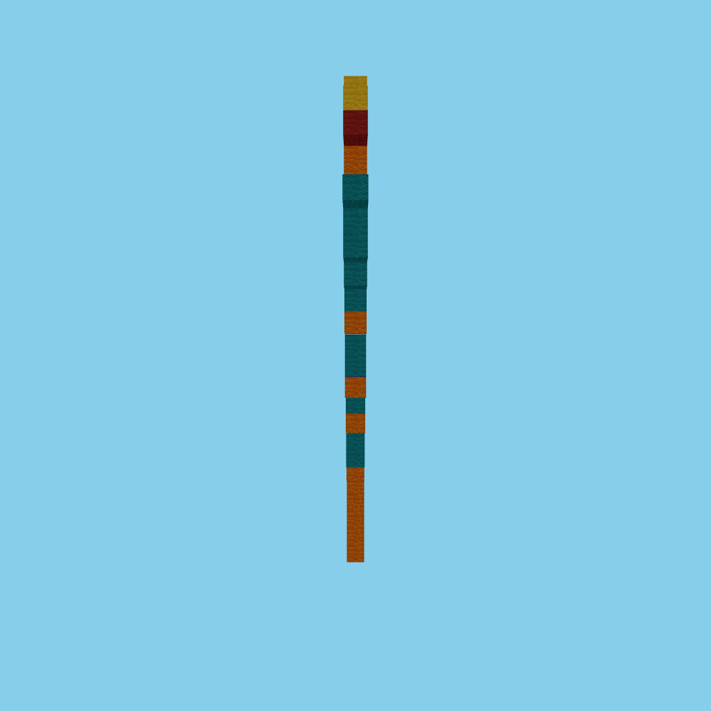 Pixel art Charizard (bare) side view