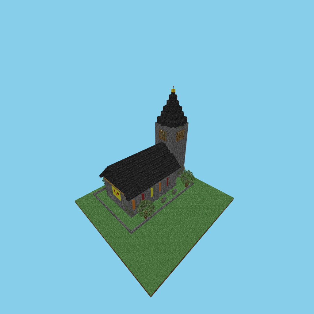 Chapel GUIDED, isometric render