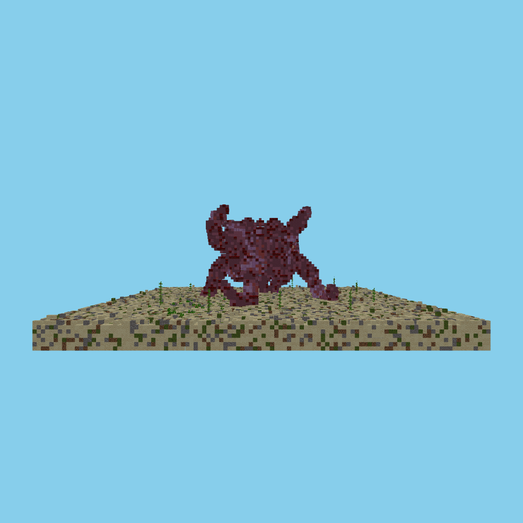 Giant Octopus (natural) side view
