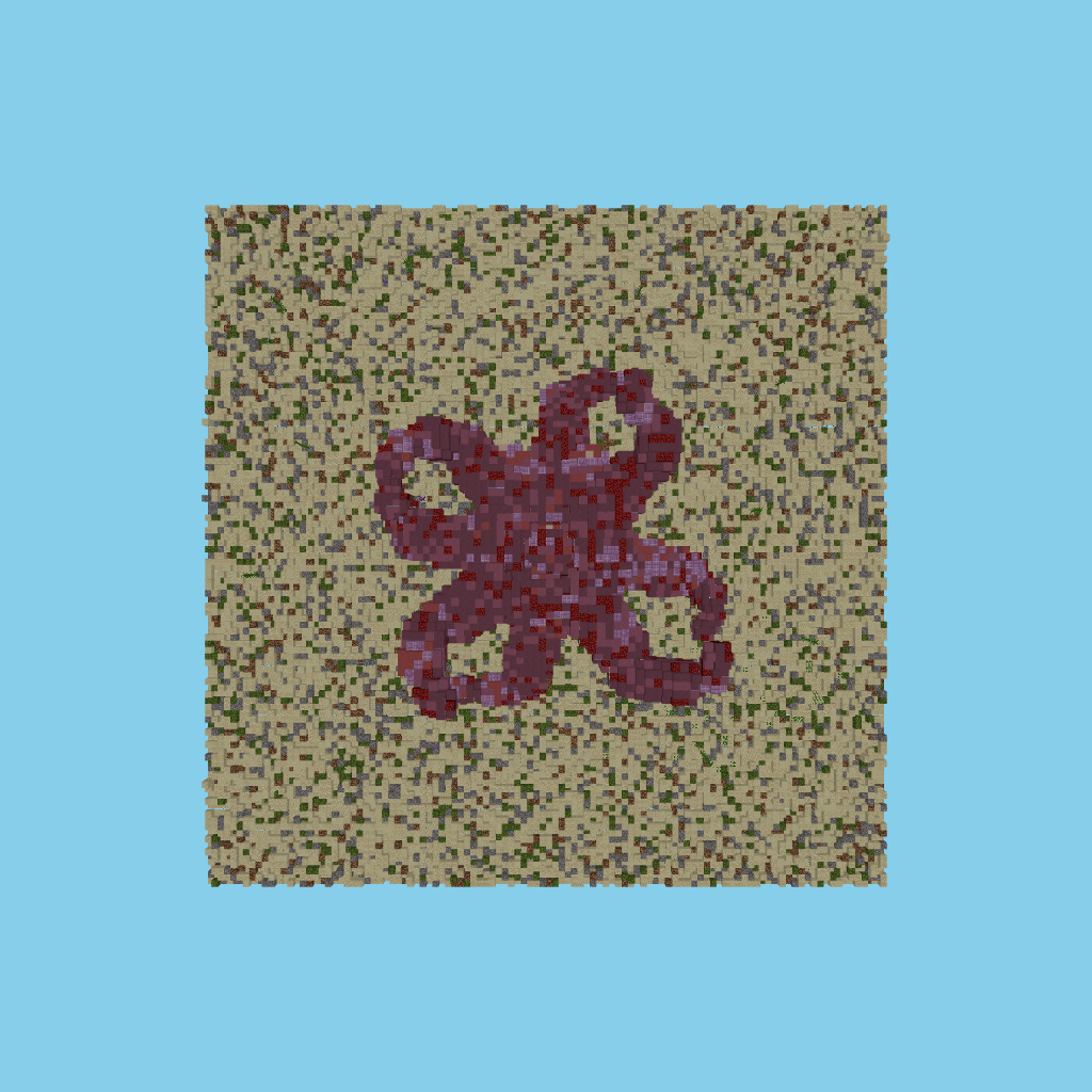 Giant Octopus (natural) top view