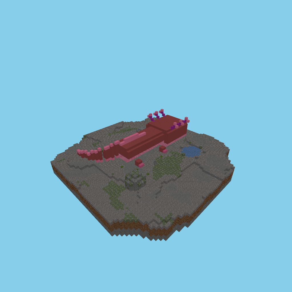 Giant Pink Axolotl (guided)