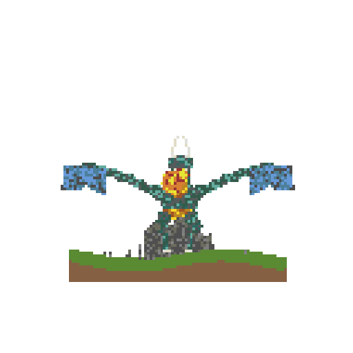 Dragon on Rock front view
