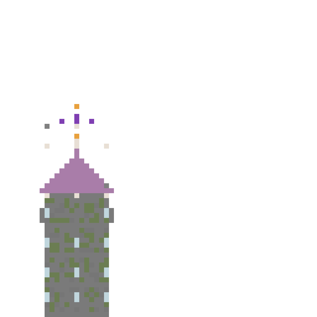 Wizard Tower with Enchanting Room (Group A) front view