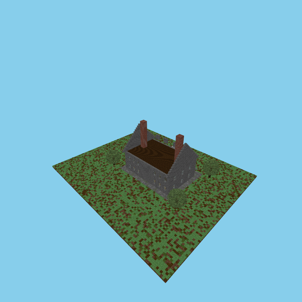 Mansión Antigua, isometric render