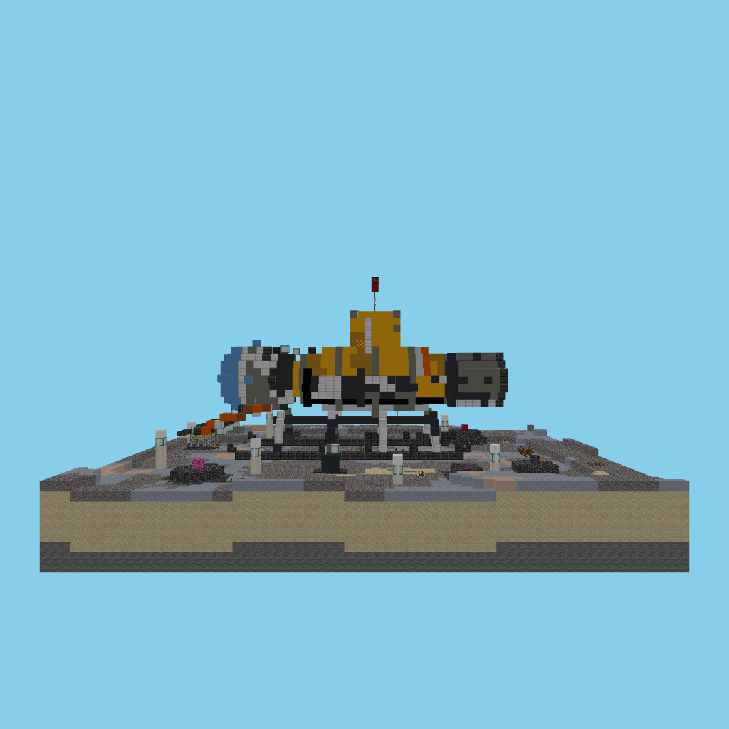 DSV Deep-Sea Submersible on the Abyssal Shelf (indexed) side view