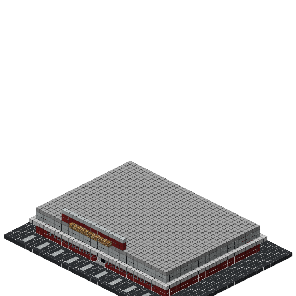 Retro Diner 1950s, isometric render