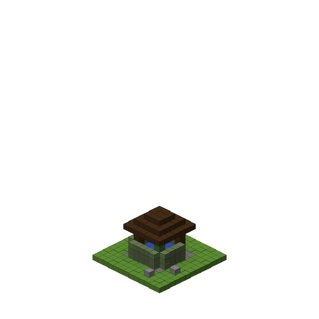 Enchanted Well, isometric render