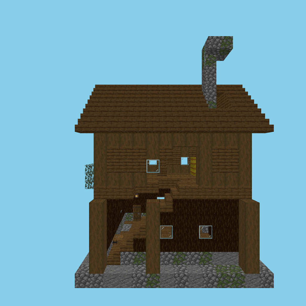 [autoeval indexed] village blacksmith forge-house front view