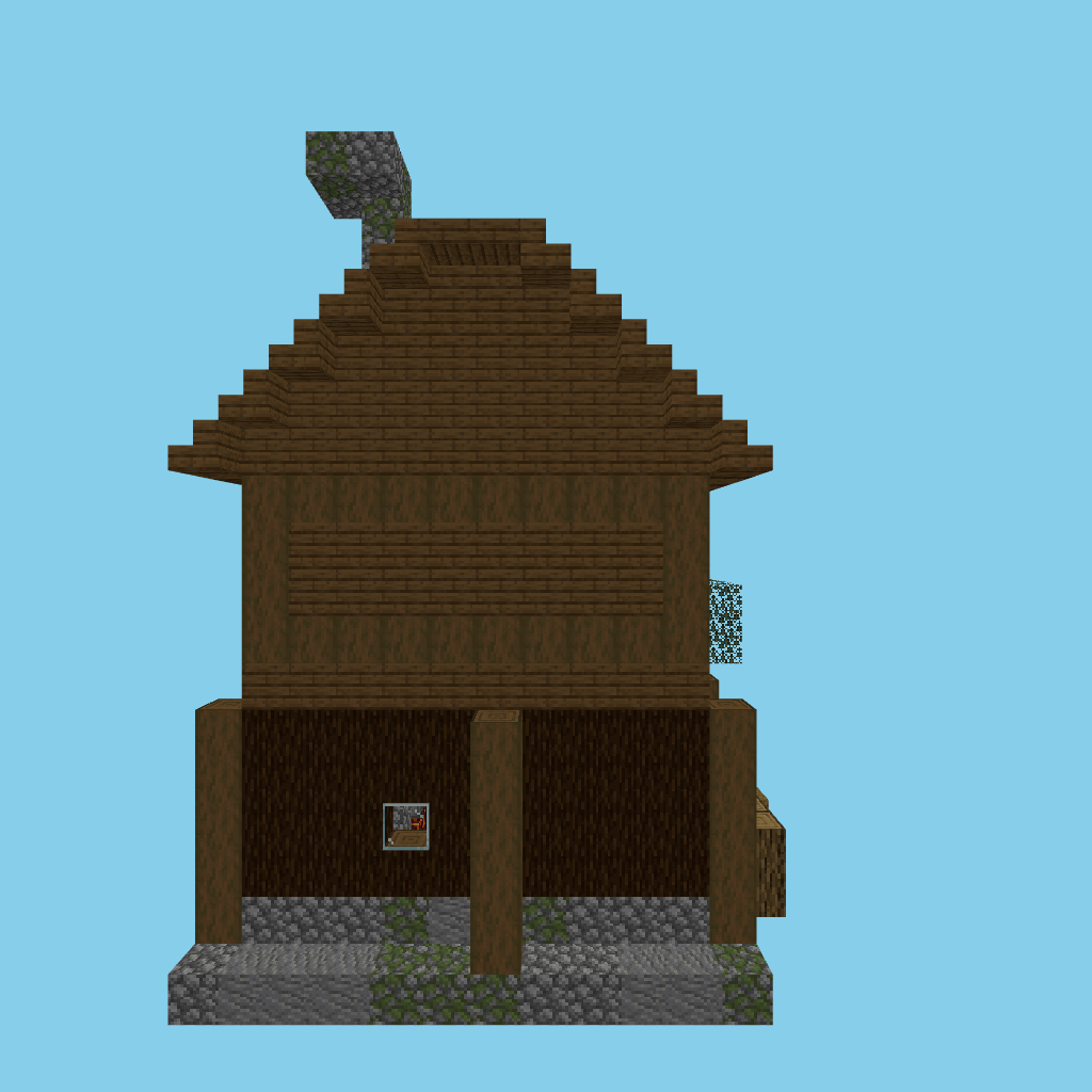 [autoeval indexed] village blacksmith forge-house side view