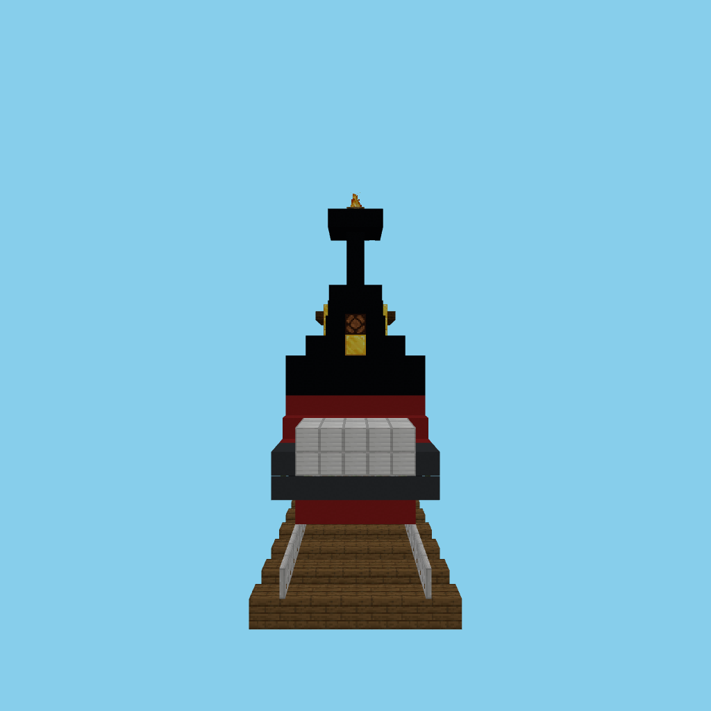 Vintage Steam Locomotive front view
