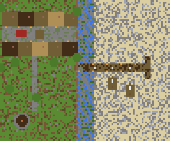 Fishing Village on Cliff top view