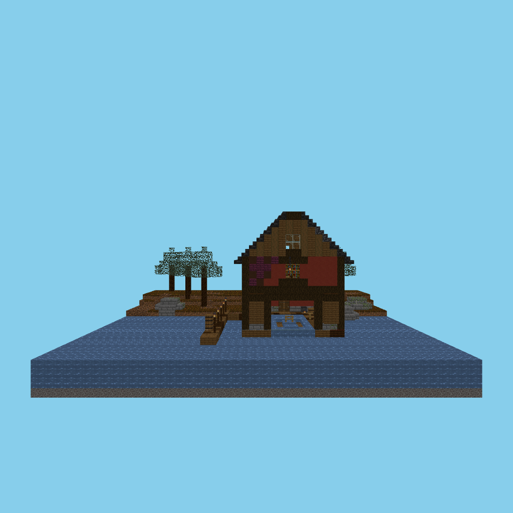 Naust boathouse (guided) front view