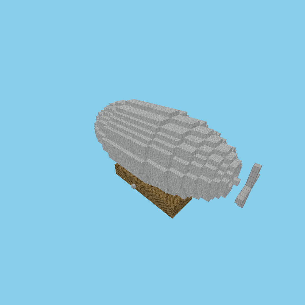 Steampunk airship (bare)