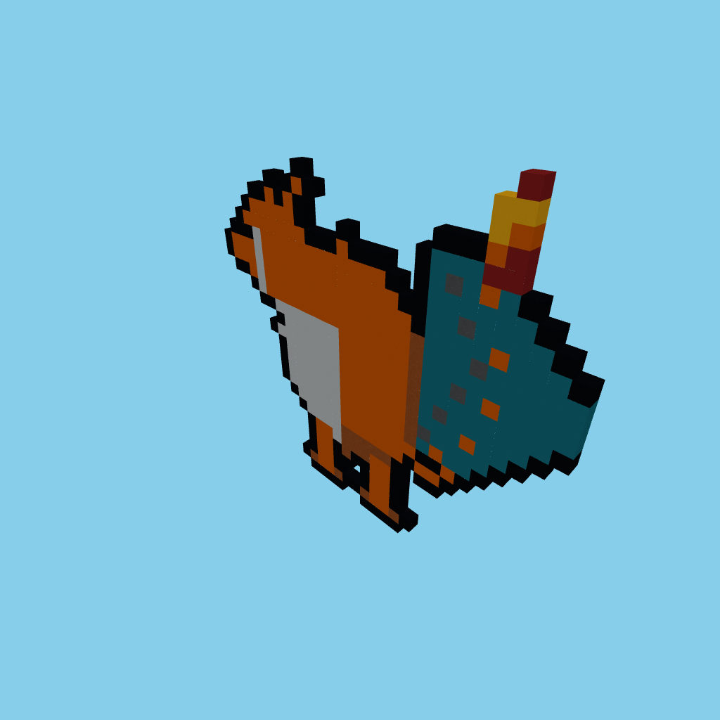 Pixel art Charizard (guided)