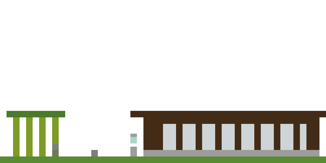 Modern Japanese Zen House front view