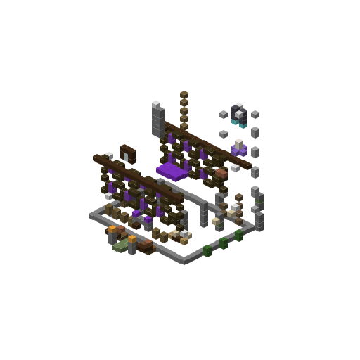 Arcane Medieval Library, isometric render