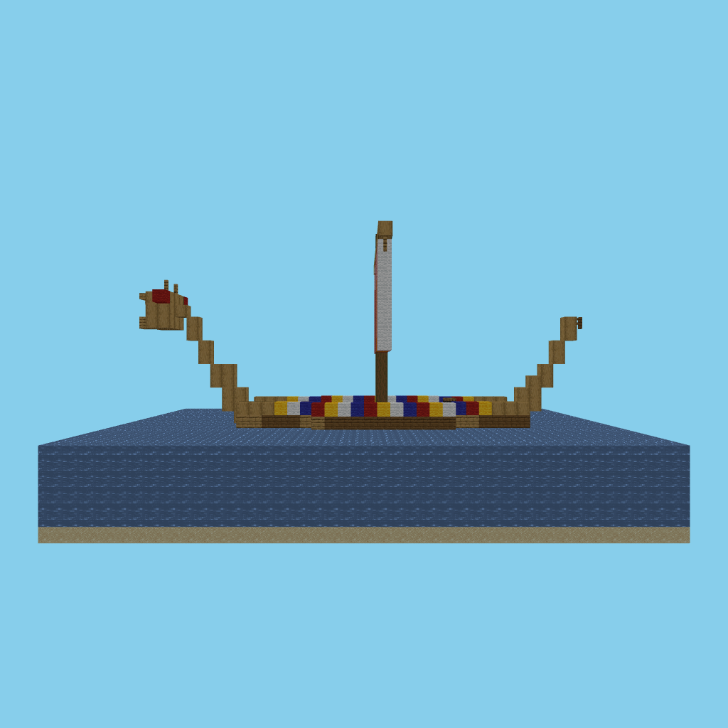 A viking ship (vs-osu, guided) side view