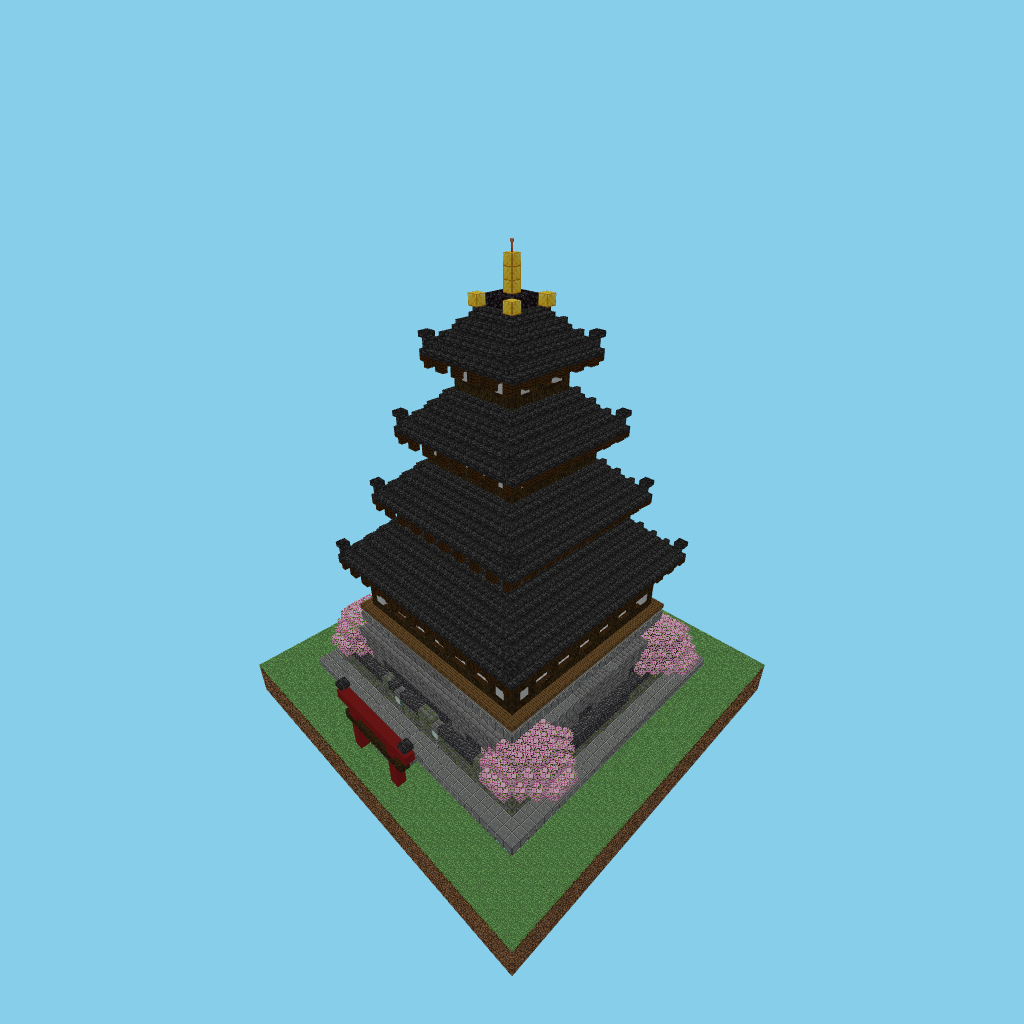 japanese_castle [parallel-vsosu], isometric render