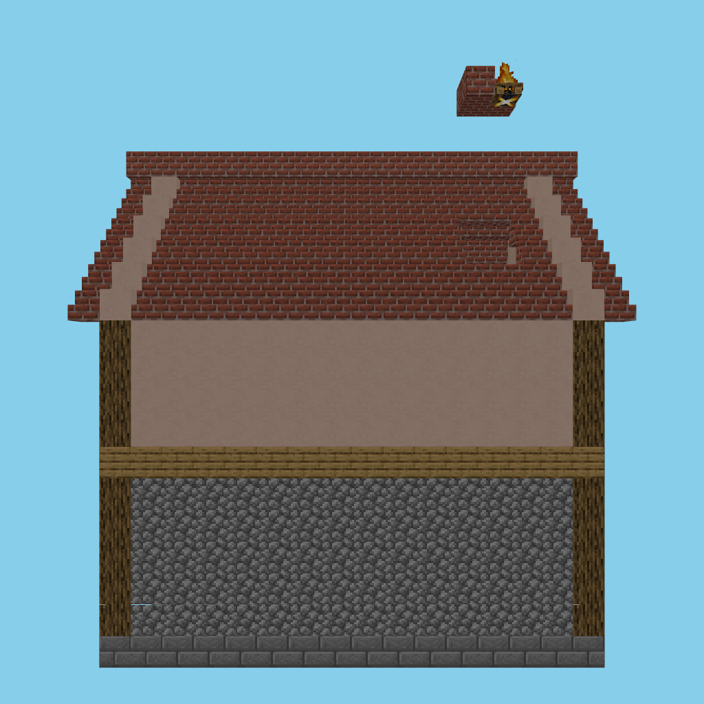 bakery shop-house [bare] front view