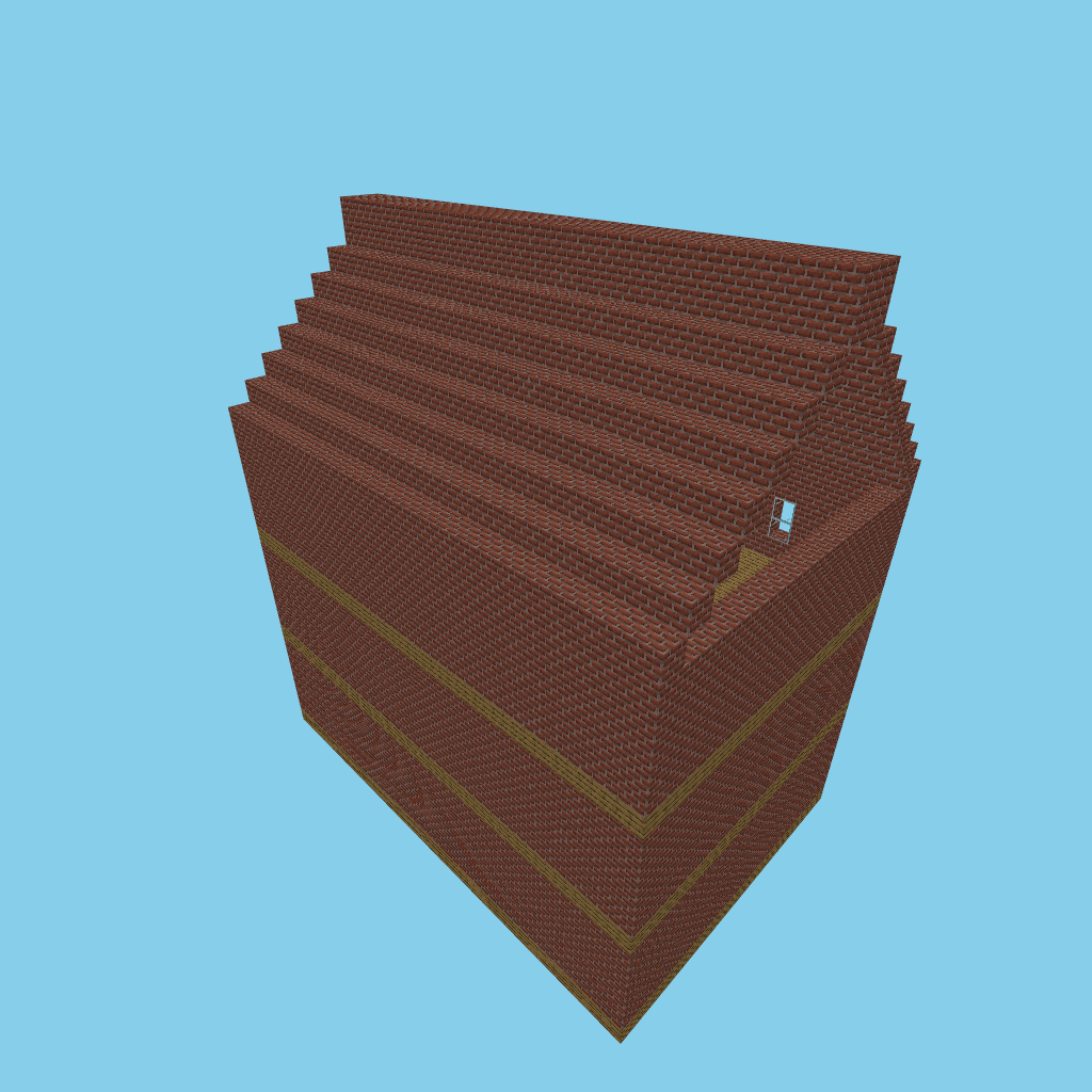 B-bare grain warehouse, isometric render