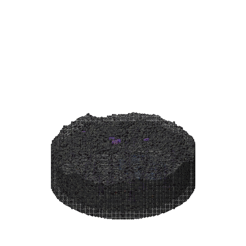 Crystal Cave with Amethyst, isometric render