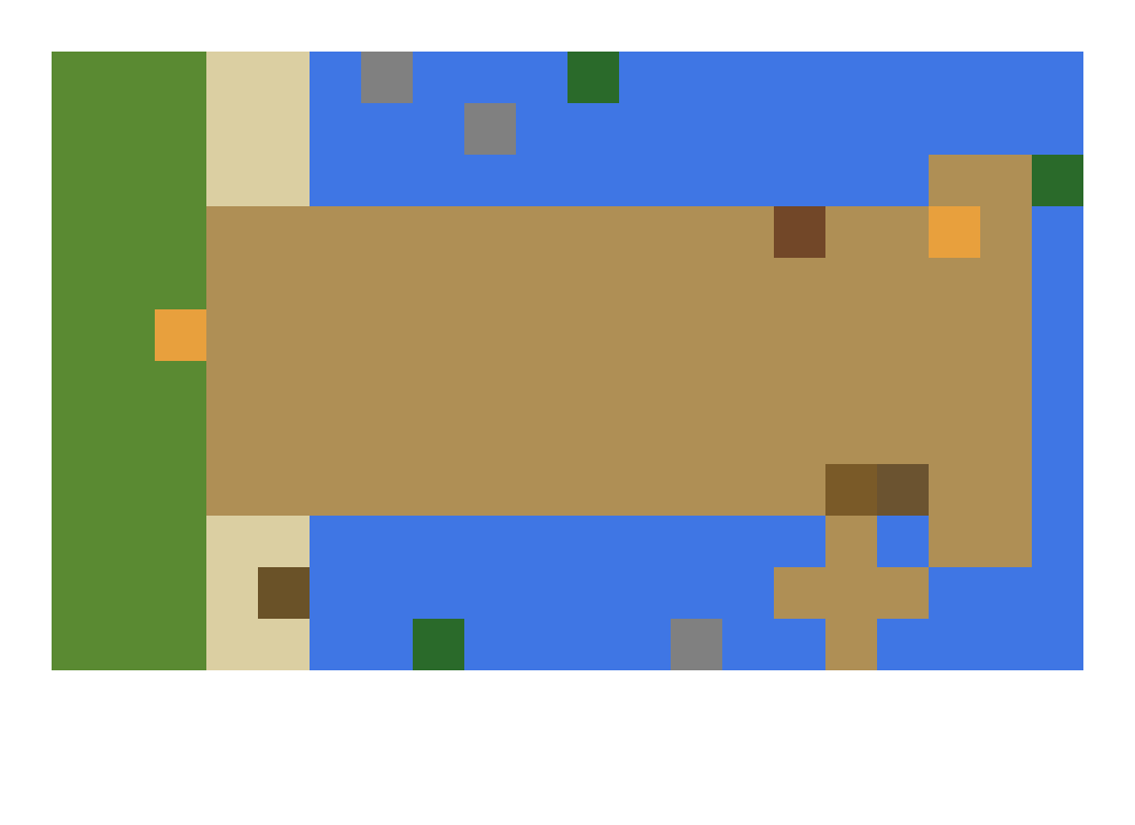 Fishing Dock with Boat top view