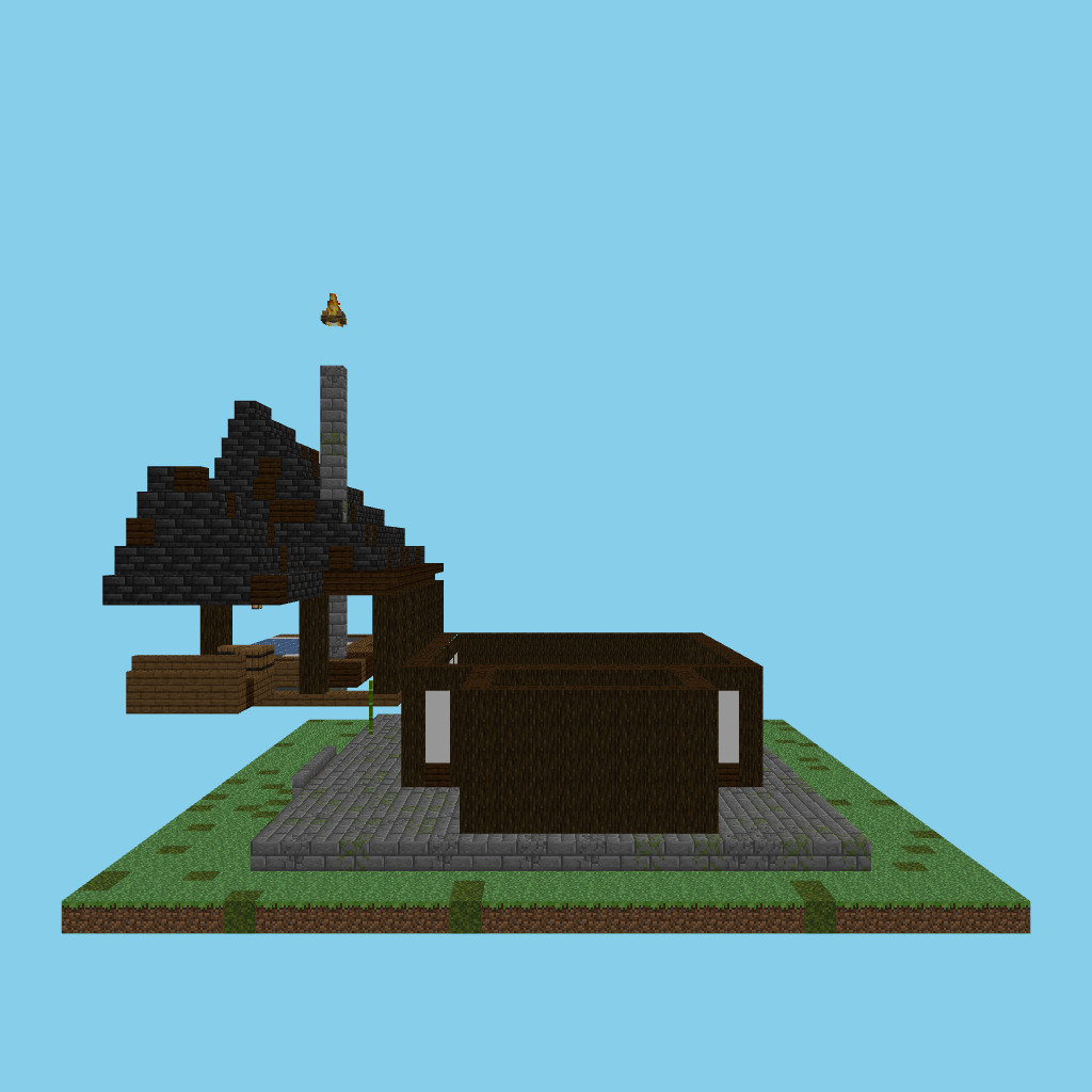Onsen bathhouse (guided) side view