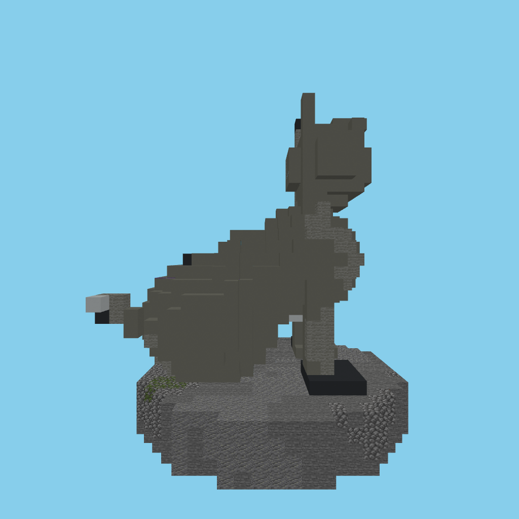 Howling wolf (guided) front view