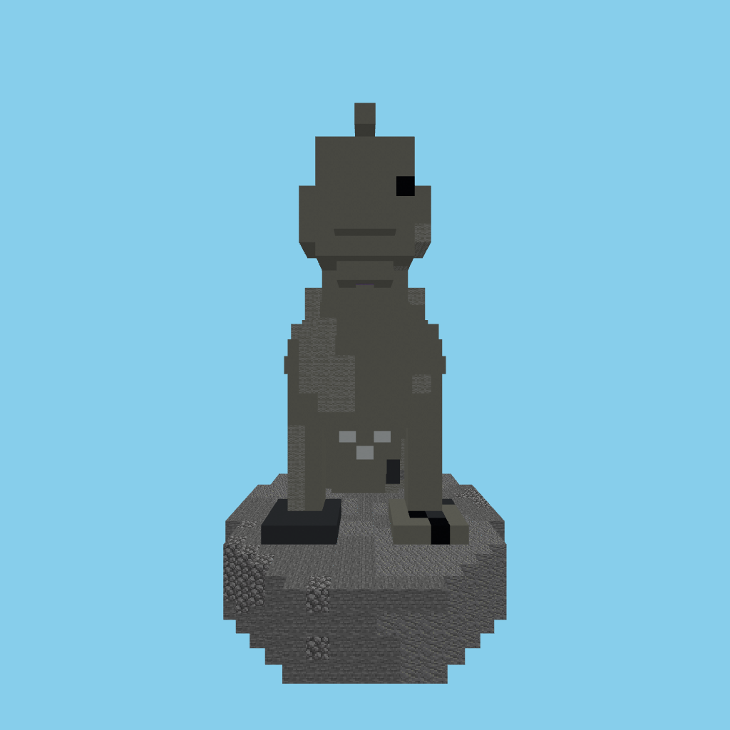 Howling wolf (guided) side view