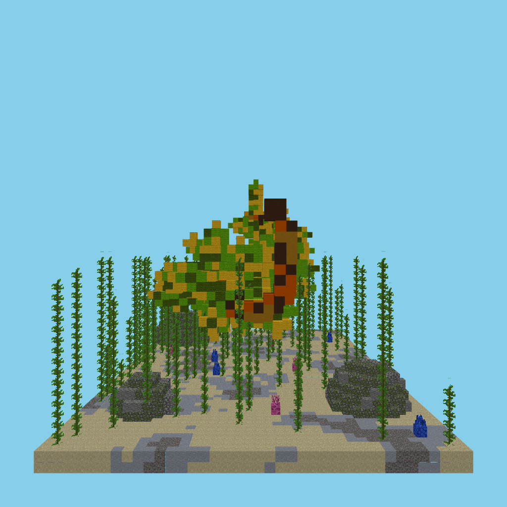 Leafy sea dragon (indexed) front view