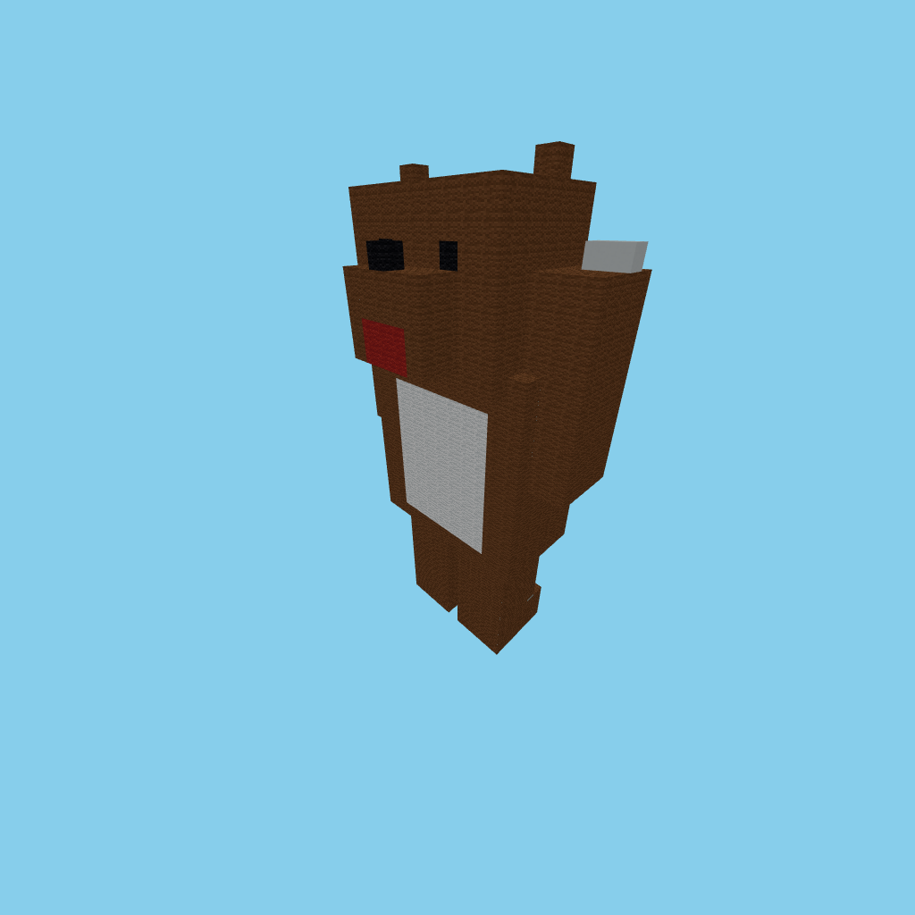 bear_bare, isometric render