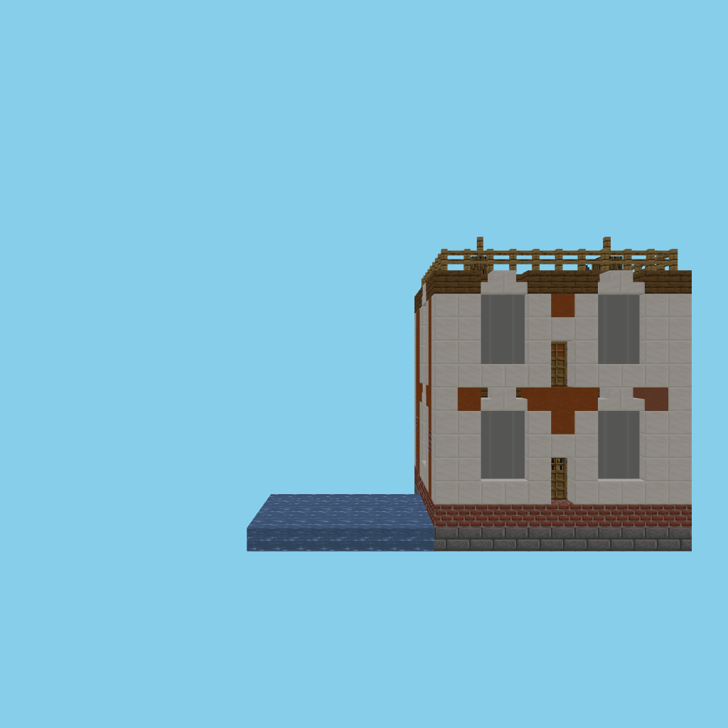 Venetian canal house v3 front view