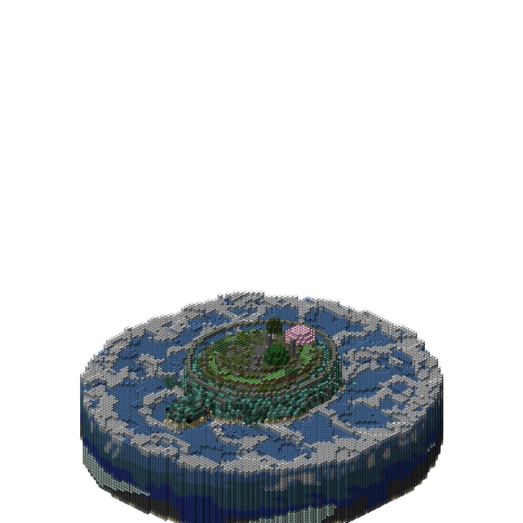 The World Turtle v2, isometric render