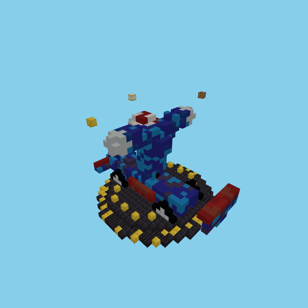 Pose de campeón sobre el monoplaza, isometric render