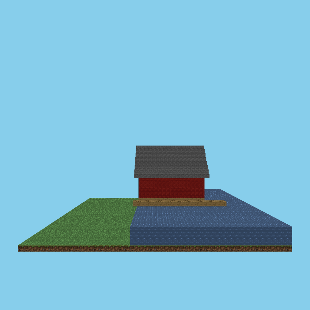 Naust boathouse (bare) side view