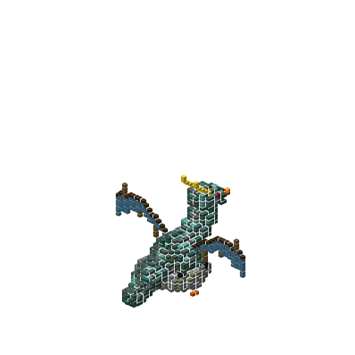 Dragon, isometric render